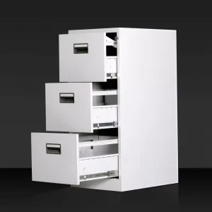 Modern Home Office 3 Drawer Vertical Filing Cabinet Metal File Organizer