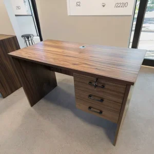 Modern Home Office Desktop Computer Table Simple Workstation with Locking Drawer Wooden Home Computer Laptop Folding Desk