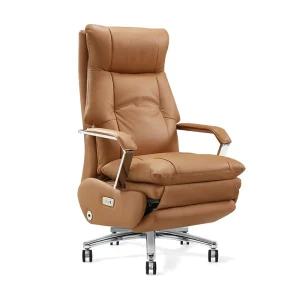 Modern Home Office Executive Chair Lift Swivel Rotating Boss Leather Chair Synthetic Leather Material