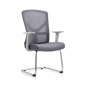 Modern Home Office Furniture Full Mesh Visitor Leisure Chairs with Ergonomic Waist Support for Conference Room Meeting Hall