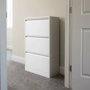 Modern Home Shoe Rack Convertible Extendable Steel Shelf Cabinet Durable MDF Wood Portable Entry Living Room Wall