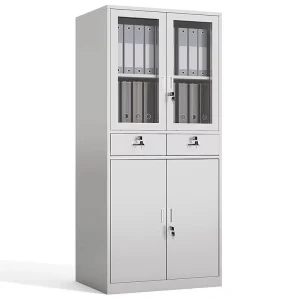 Modern Hospital Medical Record Steel Filing Cabinet for School Use 1850x850x400mm Metal Storage Cupboard Lockable Security
