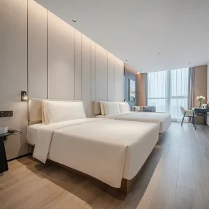 Modern Hotel Apartment Bedroom Furniture Luxury European Set with Customization and Melamine Panel