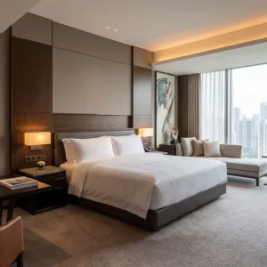 Modern Hotel Bedroom Furniture Set Wooden Eco-friendly Design Hotels and Apartments Project Custom Hotel Room Furniture for Sale