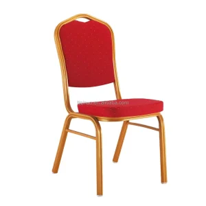 Modern Hotel Furniture Metal Red Banquet Chairs for Wedding From China