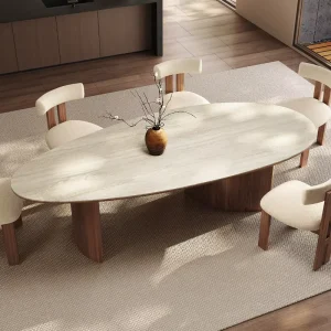 Modern Hotel Furniture Set Dining Table Chair Combination Solid Wood Table