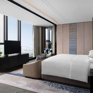 Modern Hotel Luxury Bed Sofa One stop Hotel Bedroom Solution Hotel Case Foshan Furniture