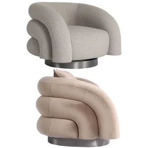 Modern Hotel Minimalist Creative Embellished Sofa with Plush Metal Base Comfortable and Relaxing Lazy Sofa