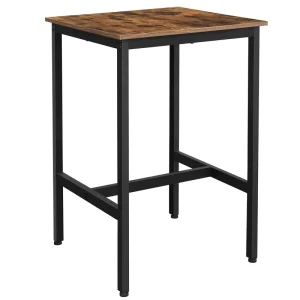 Modern Hotel-Style 24-Inch Height Wood Bar Table for Kitchen Dining Easy Clean Commercial Use