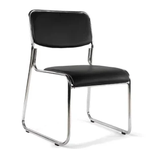 Modern Industrial Chair Portable Black Fabric High Back Dining Room Office Lounge Restaurant Workshop