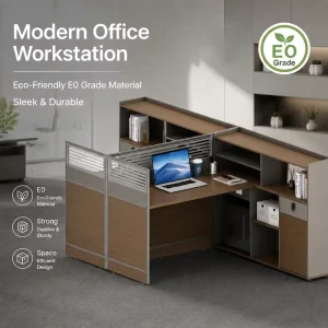 Modern Industrial Commercial L Shape Office Workstation Project Grade Modular Cubicle for Staff Desk OEM ODM Custom