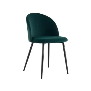 Modern Industrial Design Home Furniture Dining Chairs with Portable Metal Legs Upholstered Fabric Chair for Apartment