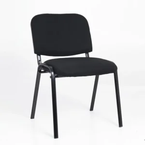 Modern Industrial Dining Chair High Back Fabric Eco Friendly Portable Black Leg for Office Restaurant Workshop Park Banquet