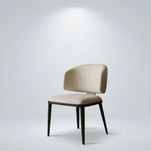 Modern Industrial Dining Chair with Wood and Foam for Restaurant Hotel or Villa Design