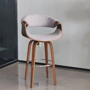 Modern Industrial Dining Kitchen Cafe Chairs Backrest Restaurant Industrial Bar Wood Stool