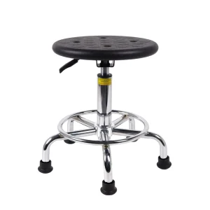 Modern Industrial ESD Black Chair PU Leather Antistatic Commercial Height Adjustable for Hospital Dining Use