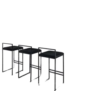 Modern Industrial Metal Bar Stools Comfortable Tall Chairs for Hotel Dining Restaurants Bistro Commercial Use