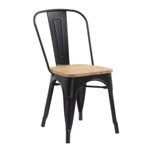 Modern Industrial Metal Chair Home Furniture Stackable Dining Chair Restaurant Kitchen Indoor Outdoor