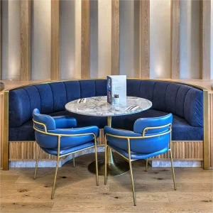 Modern Industrial Restaurant Furniture Leather Custom Cafe Restaurant Booths Durable Eco Friendly Bench Seating Furniture