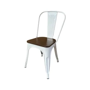 Modern Industrial Style Dining Chair Metal Bistro Chair Stackable Restaurant Chairs