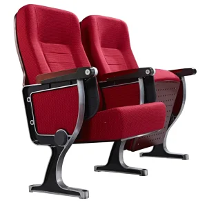 Modern Interlocking Padded Stackable Iron Seats Conference Event Church Hotel School Eco Friendly Fabric Upholstered