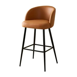 Modern Iron Bar Counter Chairs Light Luxury Stools with Backrest Lightweight Commercial Furniture