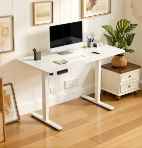 Modern Iron Height Adjustable Ergonomic Durable Desk for Home Office Bedroom Commercial Use