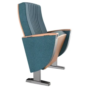 Modern Iron Legged Auditorium Theater Furniture Chairs Ergonomic