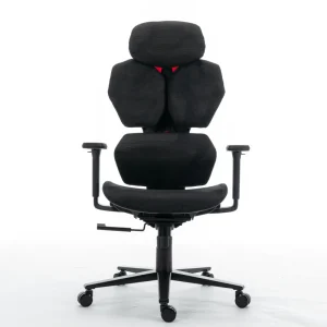 Modern Irregular Ergonomic Computer Chair Black Mesh Revolving Computer Chair Office with Adaptive Lumbar Support