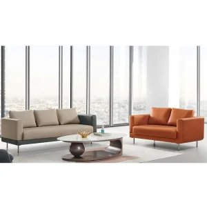 Modern Italian Office Furniture Customizable 2-3 Seats Sofa Set for Hotels Offices Factory Direct for Living Rooms Hotel