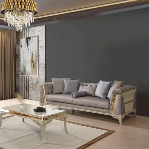 Modern Italian Square Tufted Fabric One Seat Modular Premium Sectional Sofa for Apartment Hotel Villa Living Rooms