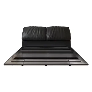 Modern Italian Stainless Steel Bed with a Stainless Steel Frame and a Simple Design Suitable for the Master Bedroom