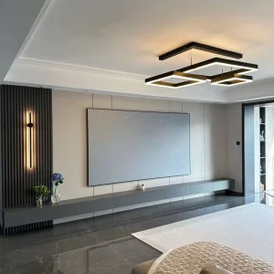 Modern Italian TV Cabinet with LED Lights for Living Room Wall Mounted Floating Media Console Large Storage Furniture Set