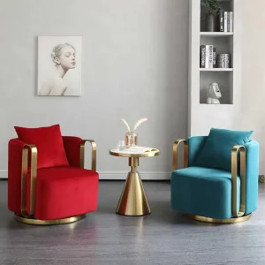 Modern Italian inspired Light Luxury Pine Sofa Chair Set Armrests for Living Rooms Offices Beauty Salons Guest Reception Areas