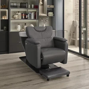 Modern Japanese Recliner Shampoo Chair & Bed for Salon and Gym Use PU Leather 1 Year Warranty
