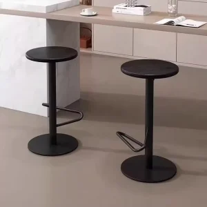 Modern Japanese Style Wrought Iron Bar Stool for Coffee Shops & Reception Areas