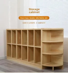 Modern Kid Storage Cabinet for Daycare Preschool Bedroom Use Toy Decor Display Organizer Wardrobe