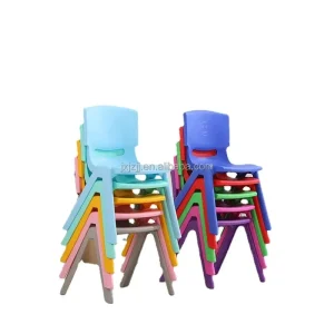 Modern Kindergarten Furniture Sets Sitting Height 28 30 35 40cm Baby Chair Stackable Classroom Home Office Plastic