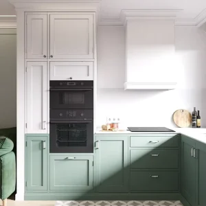 Modern Kitchen Cabinet with Sink Free Standing Pantry Cabinet Kitchen Cabinet for Sale Solid Wood Modular Villa Apartment