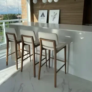 Modern Kitchen Dining Furniture Commercial Furniture Bar Stool Wood Restaurant Bar Chair