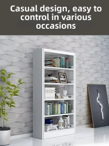 Modern Knock Down School & Office Steel Bookshelf & Book Rack Metal Storage Filing Cabinets Cupboards Bookcase
