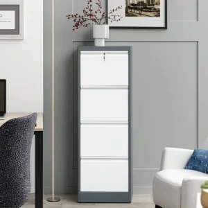Modern Knock Down Vertical Filing Cabinet Waterproof Storage Locker for Home Office Libraries Schools Workshops Malls