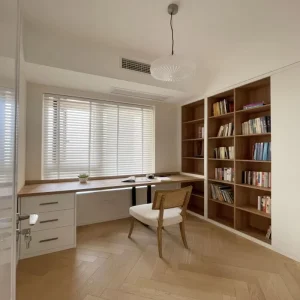 Modern L Shaped Computer Desk With Tall Bookshelf and Drawers Large Home Office Workstation With CPU Stand for Study Room