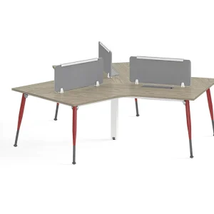 Modern L Shaped Corner Office Workstation Furniture Modular Staff Cubicle Desk for Team Workspace Office Project