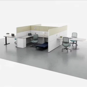 Modern L-Shaped Electric Height Adjustable Office Desk DPG1C Controller One Touch Lift Memory Preset Sit Stand Positions