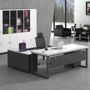 Modern L Shaped Executive Office Desk Set Commercial Furniture Computer Table