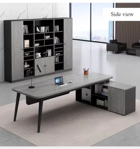 Modern L Shaped Executive Office Desk Storage Durable Wooden Boss Table Large Corner Workstation Eco Friendly Luxury Office