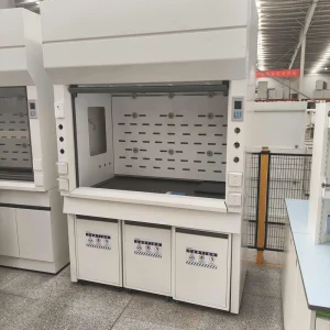 Modern Lab Furniture Fume Cupboard with Water and Gas Outlets Professional Biology Lab Workstation