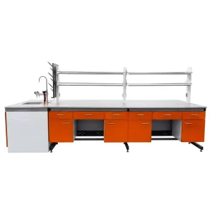 Modern Laboratory Furniture Customized Steel Wood Lab Benches for Chemistry Biology Physics in Hospital and School