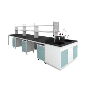 Modern Laboratory Furniture Workbenches High Densimetric Concentration Chemical Agent Lab Tables for Hospital and School